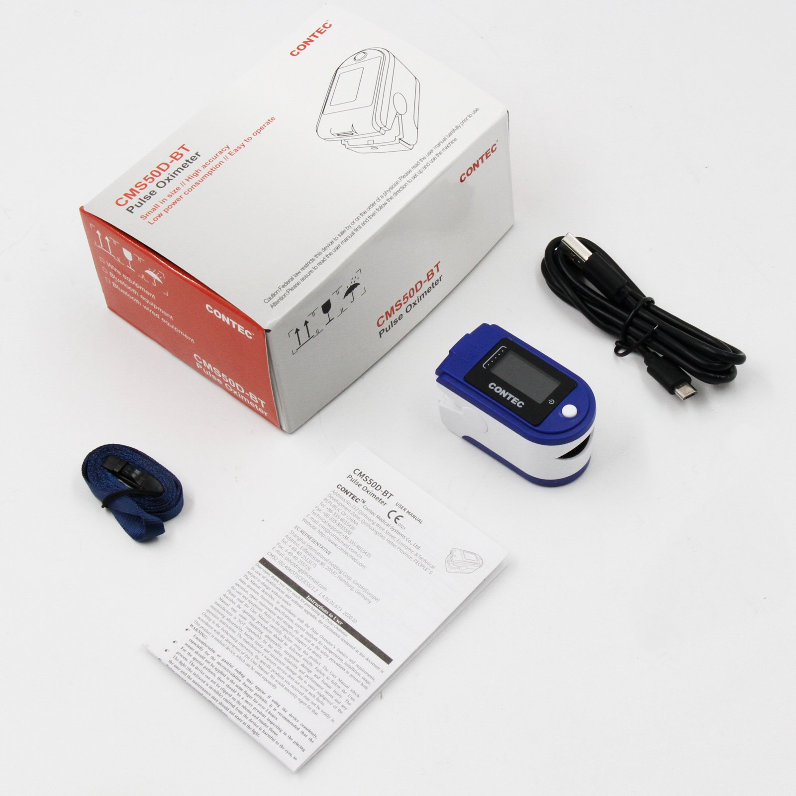 Heart Sensor O2 Fingertip Pulse Oximeter Blood Oxygen SPO2 Heart Rate O2 Patient Monitor